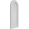 Ekena Millwork Round Top Surface Mount PVC Gable Vent: Functional, w/ 3-1/2"W x 1"P Standard Frame, 18"W x 42"H GVPRT18X4201SF - alternate 3
